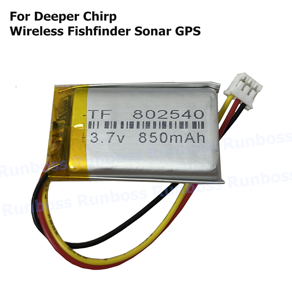 Fish Finder Gps - 新しい 3.7V 850mAh リチウムポリマーバッテリー、ディーパーチャープワイヤレス魚群探知機ソナー GPS 用