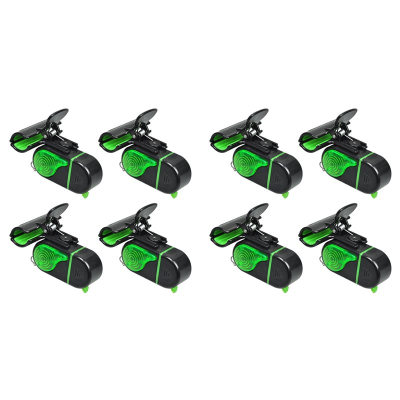A06F-8PCS LEDライト付き釣り用バイトアラーム - - Fish Alarm のレビューと価格