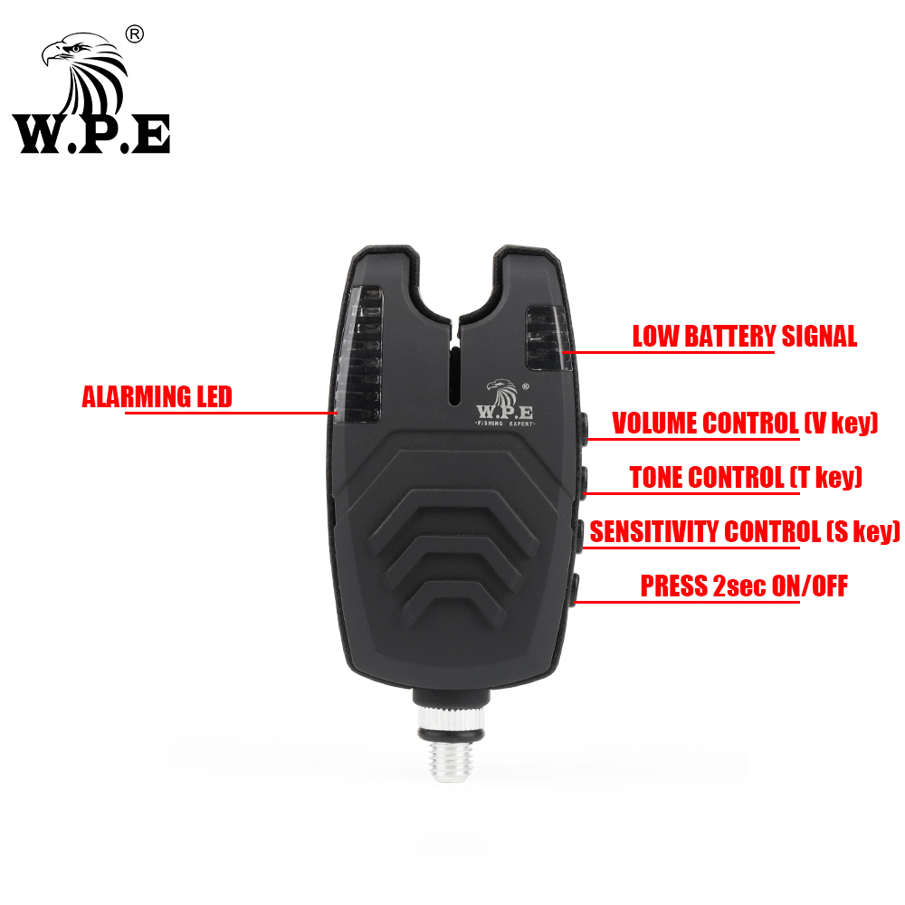W.P.E 1 個鯉釣り餌警報 LED サウンドワイヤレス電 - Bite Indicator のレビューと価格