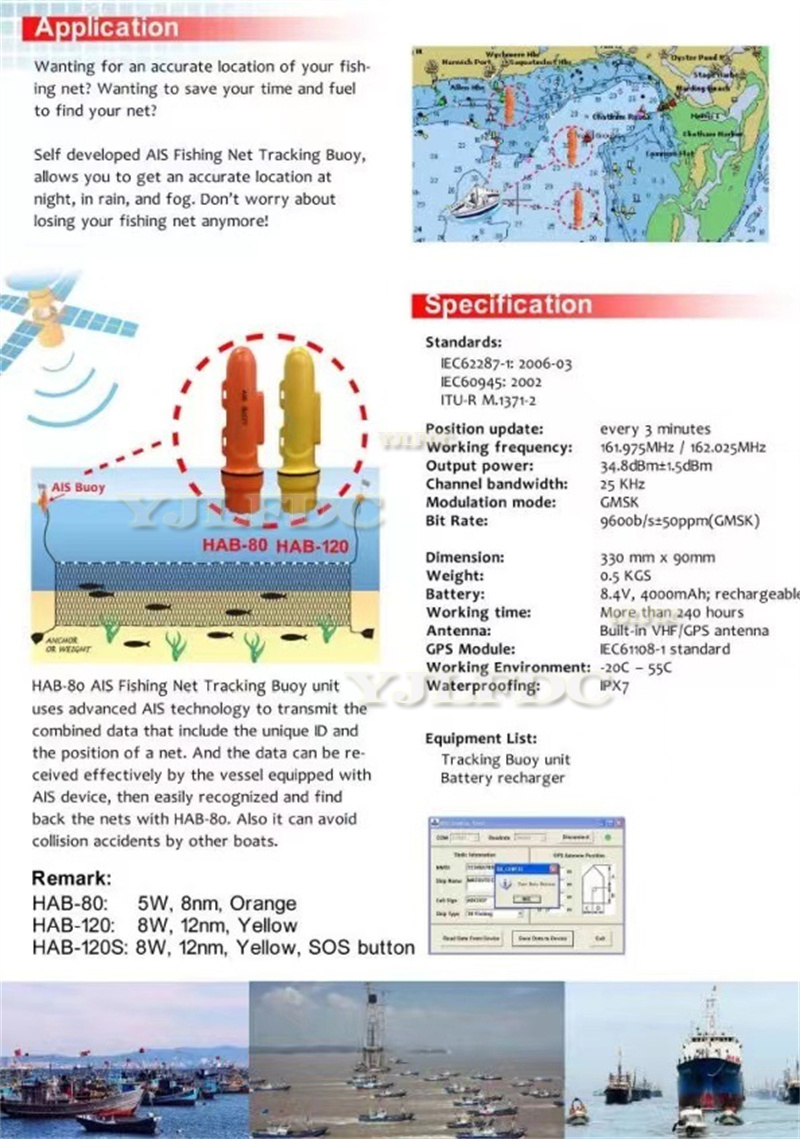 HAB-120S 釣りブイメーター送信 AIS 位置情報 E - Fishing Gps のレビューと価格