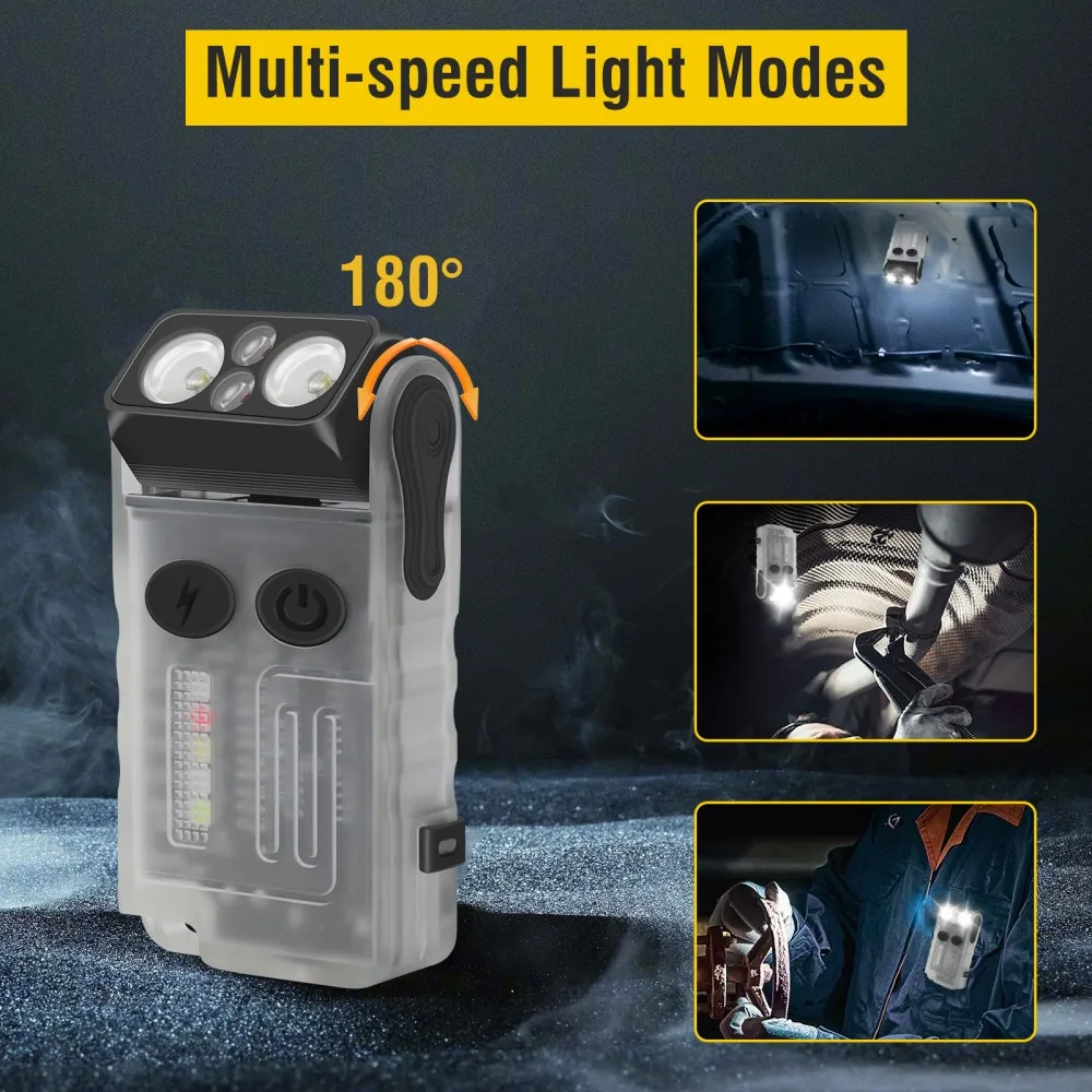 BORUiT V20 ブザー付きEDC LEDキーホルダー懐 - Fishing Light のレビューと価格