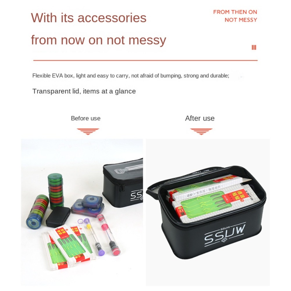 新しいS M L EVA活魚バケツ 持ち手付き 通気性 折り - Fish Finder Case のレビューと価格